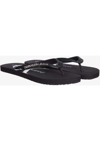 Calvin Klein Beach Monogram Erkek Parmak Arası Terlik Siyah indirimleri