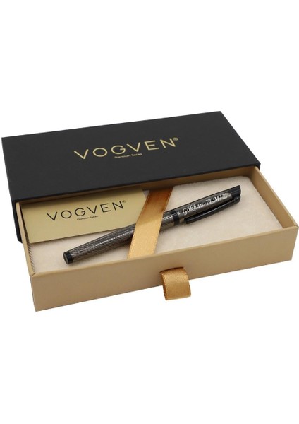 Vogven Marka Kişiye Özel Premium Anstrasit Metal Roller Kalem