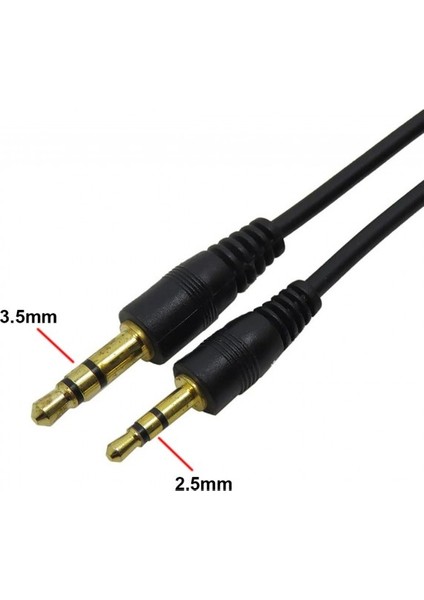 3,5 mm Stereo To 2.5 mm Stereo Audio Ses Kablosu 1.5m fiyatları