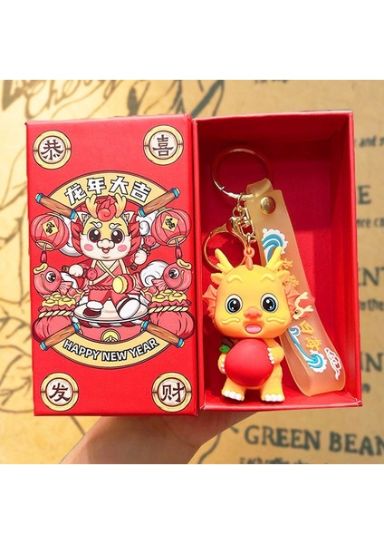 Yeni Yıl Maskotu Karikatür Çekicilik Anahtarlık Kolye Bebek Karikatür Hediyeler (Yurt Dışından)