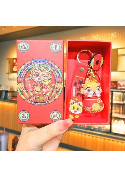 Yeni Yıl Maskotu Karikatür Çekicilik Anahtarlık Kolye Bebek Karikatür Hediyeler (Yurt Dışından)