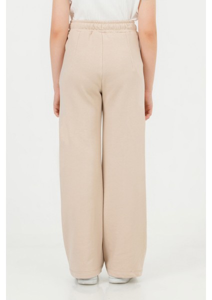 Kız Çocuk Geniş Paça Okul Pantolonu Beli Lastikli Spor Eşofman Altı modelleri