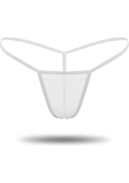 Transparan Büyük Beden Seçenekli Kadın Iç Giyim 3'lü Tanga String