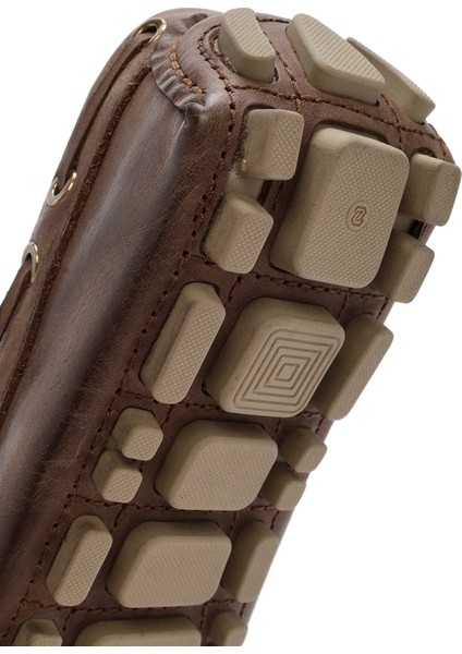 Erkek Kahverengi Deri Loafer 25SFD750018