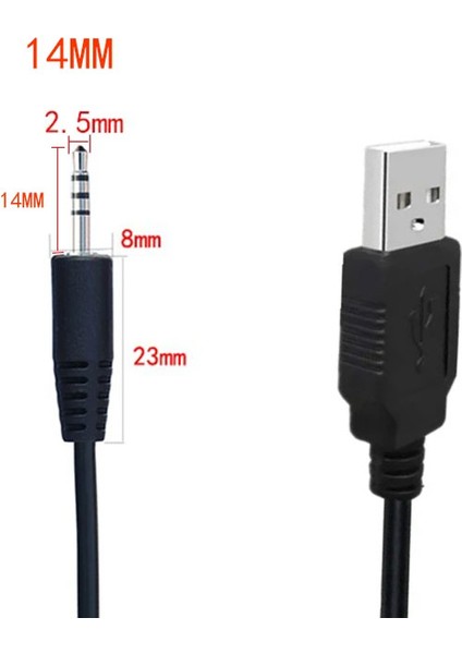 USB 2.0 To 2.5mm 4 Boğum Stereo 4 Kutuplu Şarj ve Data Kablosu indirimleri
