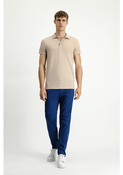 Polo Yaka Regular Fit Nakışlı Pamuklu Tişört fiyatları
