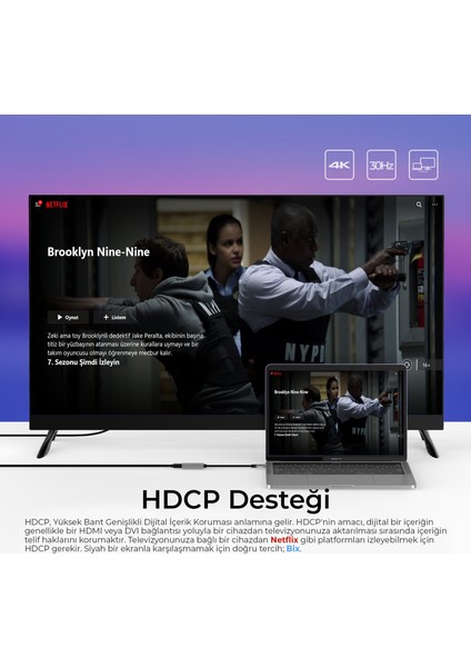 BX01HB Type-C to 4K@30Hz HDMI, Macbook / Windows Uyumlu Grafik Adaptörü fırsatları