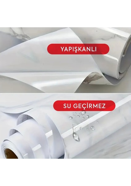 Mermer Desenli Kaplama Kağıdı 5 Metre fırsatları