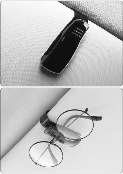 Araç Içi Gözlük Tutucu ve Kart Tutucu Yaylı Klipsli Gözlük ve Kart Organizer Aparat