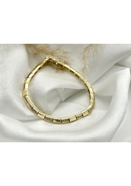 Xuping Chanel Model Zirkon Taşlı Kadın Bileklik Gold Renk indirimleri