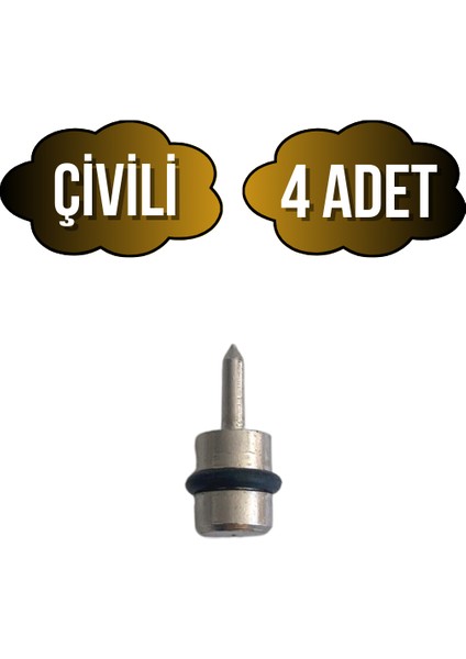 Metal Çivili Raf Pimi Dolap Raf Altı Pimi(Çivili)(Metal)