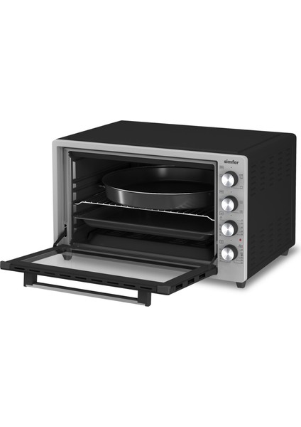 7033 Inox Gri 70 Litre Turbo Midi Fırın