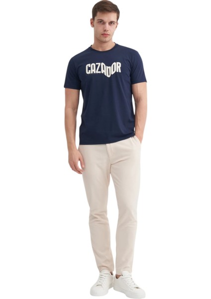 Erkek Marka Yazılı T-Shirt