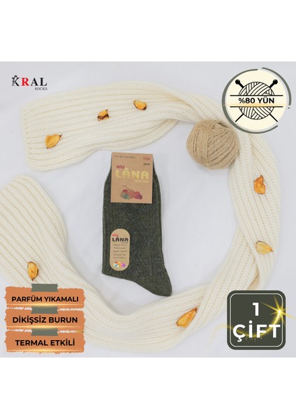 Kışlık Yün Çorap Lambswool (Özel Kuzu Yünlü) Kadınlar Için Termal Özellikli