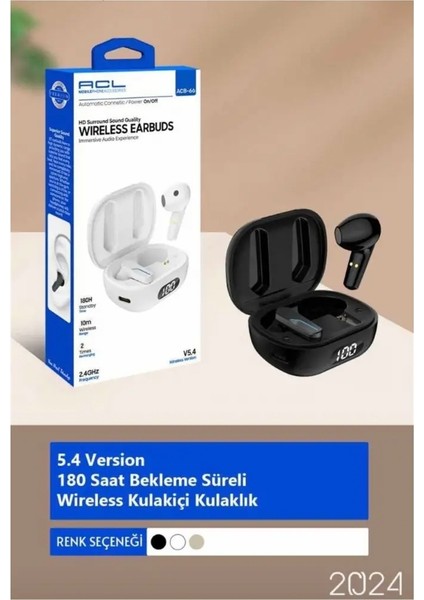 Acb-66 5.4 Versiyon 180 Saat Bekleme Süreli, Wireless Kulak Içi Kulaklık fiyatları