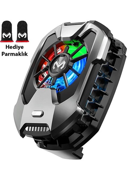 Dla8 Cep Telefon Soğutma Fanı Radyatör Soğutucu Rgb LED Işıklı