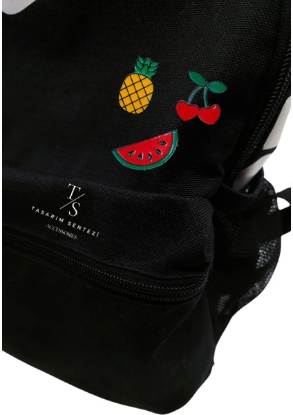 Rozet Metal Broş 3'lü Meyve Karpuz Kiraz Ananas Yaka Okul Çanta Kıyafet Şapka Takı fırsatları