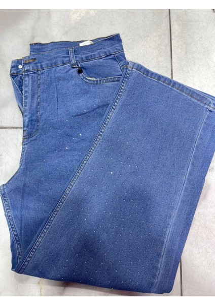 Kadın Serpme Taşlı Jeans Pantolon fiyatları