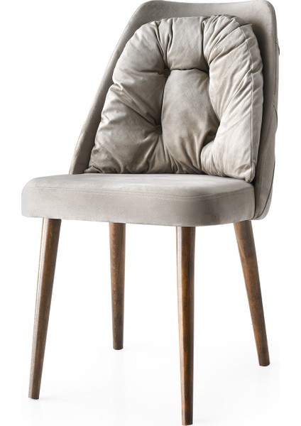 4 Adet Neşe Sandalye Babyface Kumaş Ahşap Ayak fiyatları