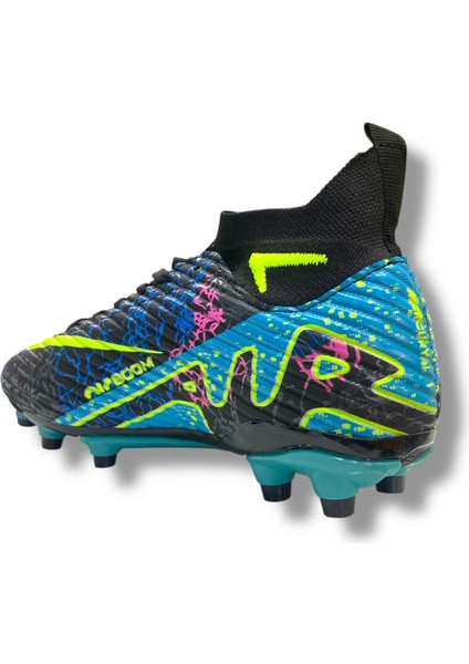 Çoraplı Krampon Siyah Turkuaz Sarı Desenli fırsatları