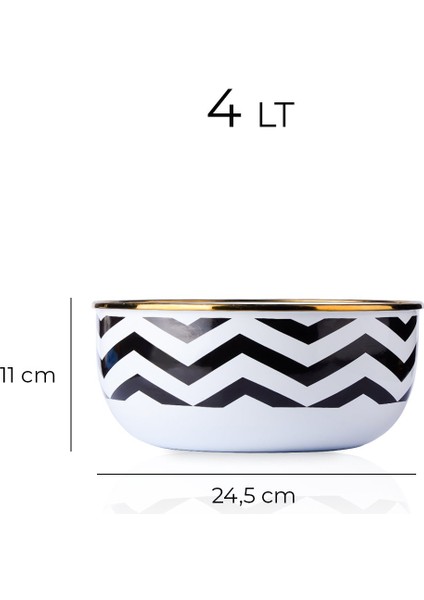 Zigzag Emaye Karıştırma Kabı 4lt modelleri