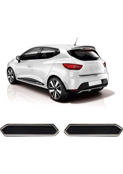 Renault Clio 4 Uyumlu 2012-2019 Krom Egzoz Çıkış Kromu 2 Parça Paslanmaz Çelik fiyatları