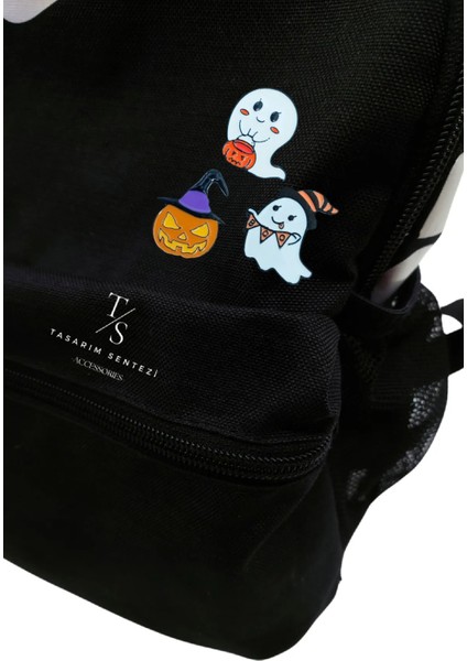 Rozet Metal Broş 3'lü Hayalet Bal Kabağı Halloween Cadılar Bayramı Yaka Çanta Kıyafet Şapka Takı fırsatları