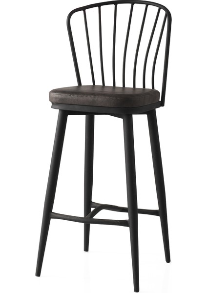 6 Adet Güneş Bar Sandalye Babyface Kumaş Siyah Metal Iskelet fiyatları