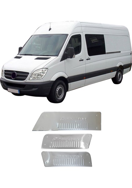 Mercedes Sprinter W906 Uyumlu 2006-2018 Krom Kapı Eşiği 3 Parça Paslanmaz Çelik fiyatları