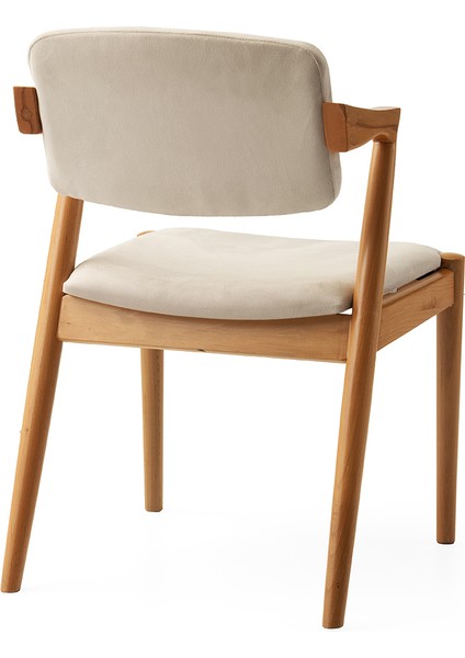 6 Adet Rody Sandalye Babyface Kumaş Naturel Ahşap Iskelet fiyatları