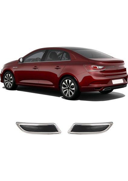 Renault Megane 4 Hb Uyumlu Egzoz Çıkış Kromu 2 Parça Paslanmaz Çelik fiyatları