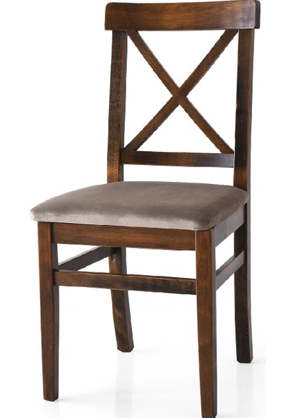 4 Adet Arin Sandalye Babyface Kumaş Ceviz Ahşap Iskelet fiyatları