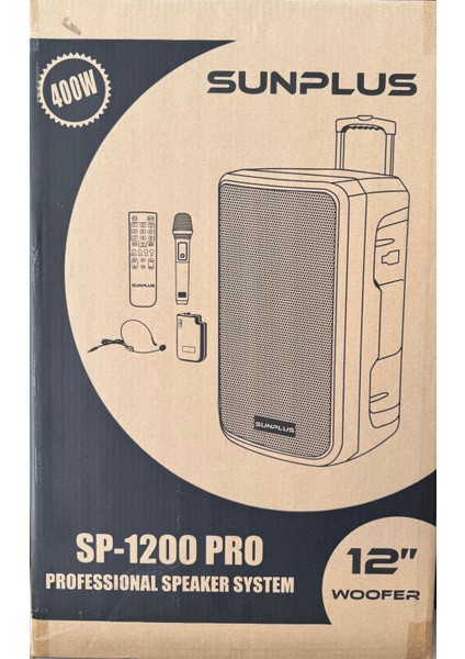 SP-1200 Pro Bluetooth Proffessıonal Speaker System 400W fiyatları
