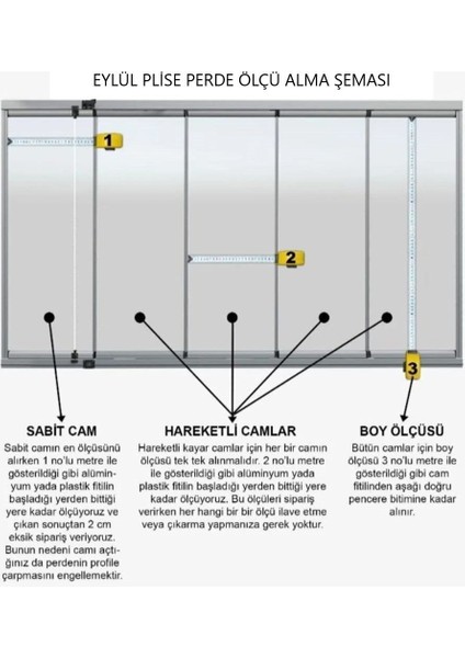 Eylül Plise Katlanır Cam Balkon Perdesi - Ofis Perdesi indirimleri