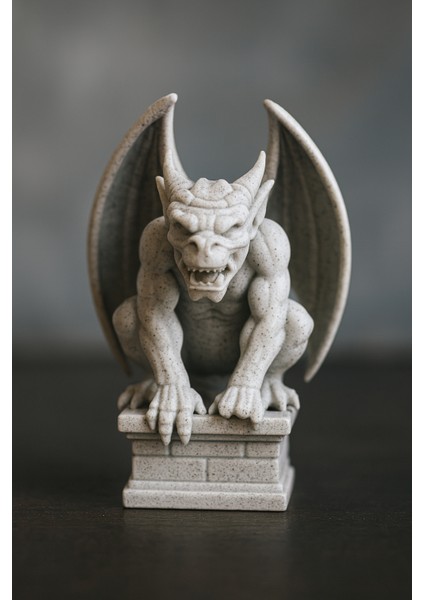3D Gargoyle Figür - Mermer Görünümlü Gerçekçi Büst modelleri