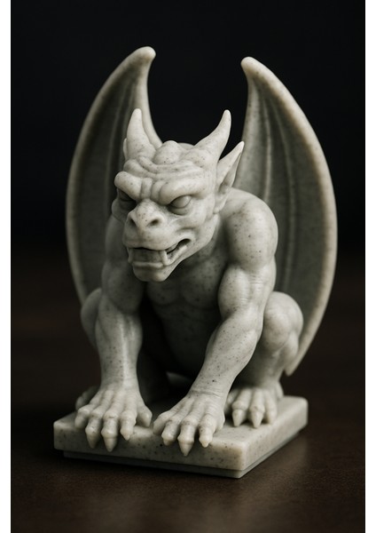 3D Gargoyle Figür - Mermer Görünümlü Gerçekçi Büst fırsatları