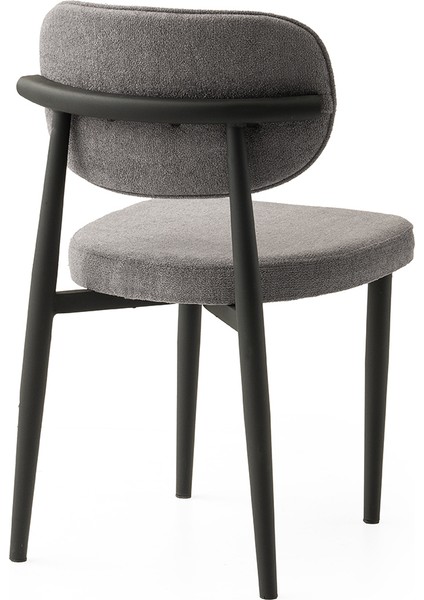 2 Adet Siesta Sandalye Bukle Kumaş Siyah Metal Iskelet fiyatları