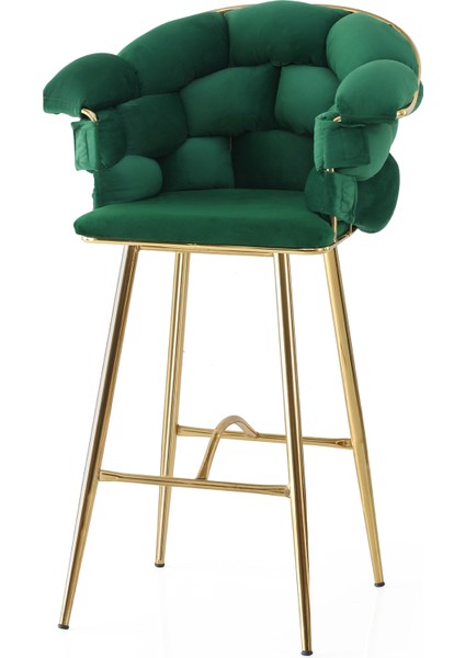 4 Adet Balon Gold Metal Iskelet Bar Sandalyesi Babyface Kumaş modelleri