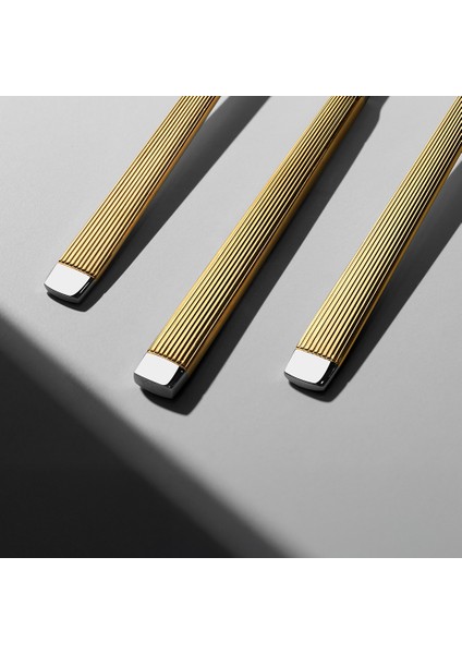 Maria Altın Sade 12 Kişilik 84 Parça Kutulu Çatal Kaşık Bıçak Takımı modelleri