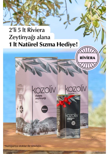 Riviera Zeytinyağı 2'li 5 Lt Teneke Kutu