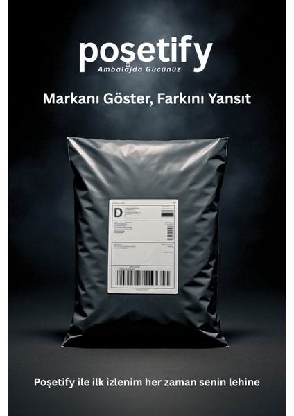Gri Cepsiz Kargo Poşeti 45X62+5 cm | Yapışkan Bantlı Kargo Zarfı | 200’LÜ E-Ticaret Poşeti
