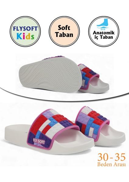 Anatomik Taban Pembe Kız Çocuk Terlik (30-35 Arası) Flexsıbıl Esneklik