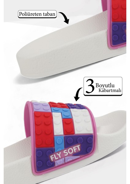 Anatomik Taban Pembe Kız Çocuk Terlik (30-35 Arası) Flexsıbıl Esneklik fırsatları