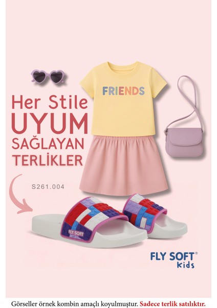 Anatomik Taban Pembe Kız Çocuk Terlik (30-35 Arası) Flexsıbıl Esneklik