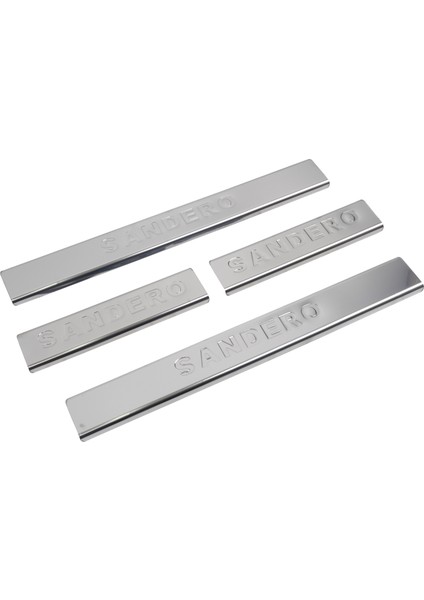 Dacia Sandero Uyumlu 2012 ve Üzeri Krom Kapı Eşiği 4 Parça Paslanmaz Çelik fiyatları