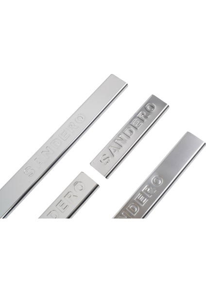 Dacia Sandero Uyumlu 2012 ve Üzeri Krom Kapı Eşiği 4 Parça Paslanmaz Çelik fırsatları