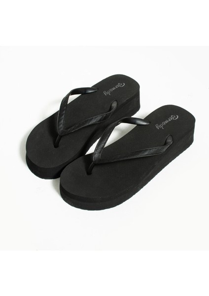 Platform Topuk 4.5 cm Parmak Arası Pvc Acıtmaz Plaj Günlük Terlik indirimleri