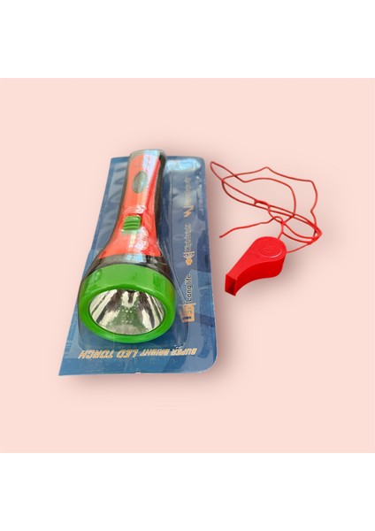 Deprem Çantası Seti Için Düdük ve El Feneri