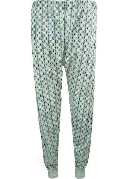 Erkek Battal Manşetli Ağlı Pijama Altı -Çok Renkli