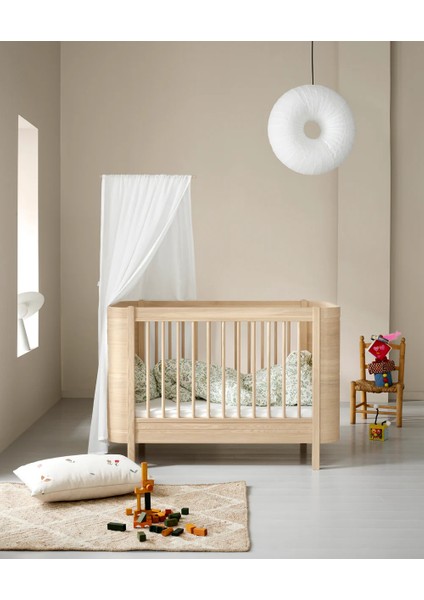 Wood Mini+ Beşik 74X126 cm (Oak)